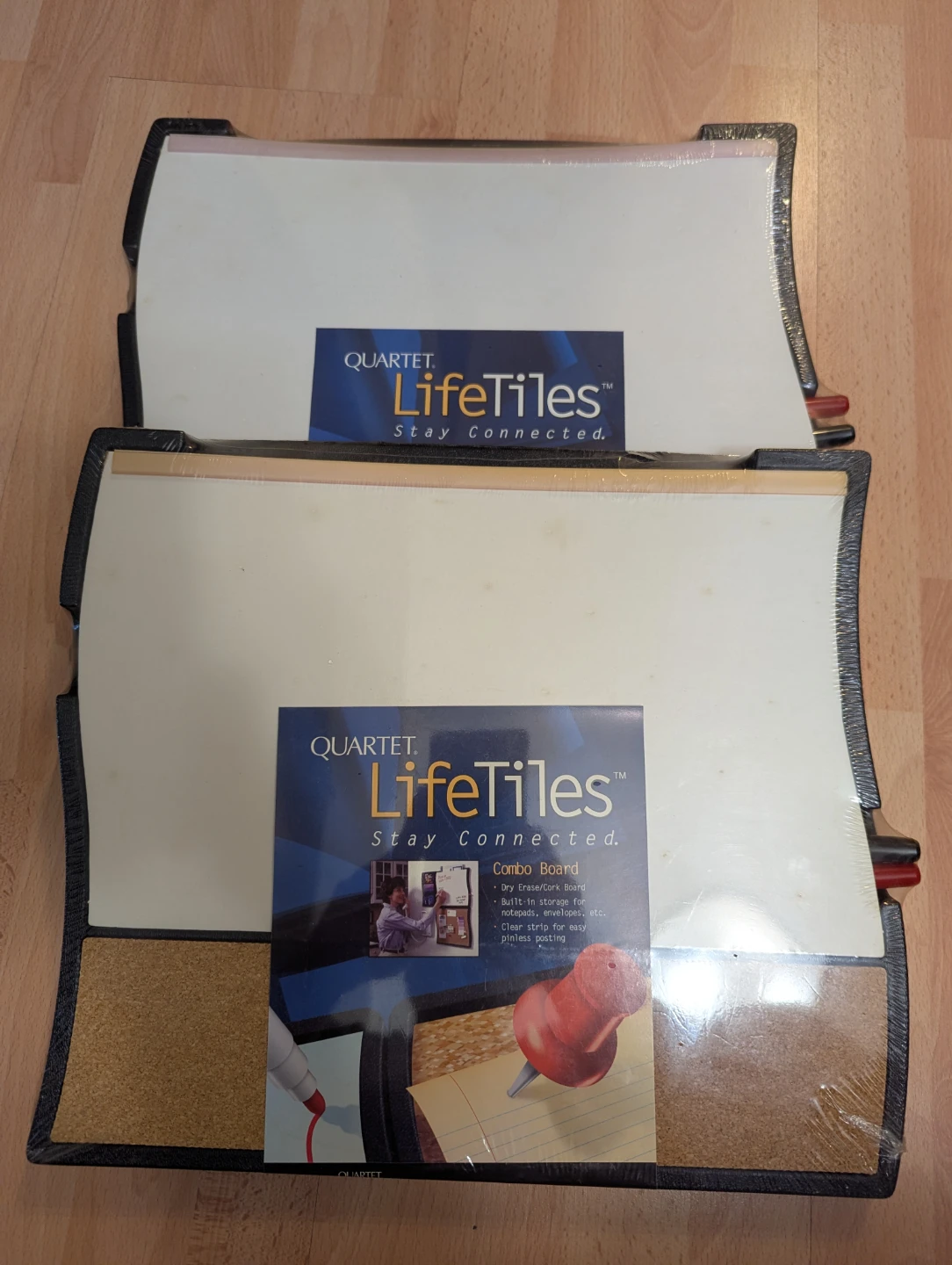 NEW 2 Lifetiles dry erase/corkboard wall mounts 12” x 14” $5 ea