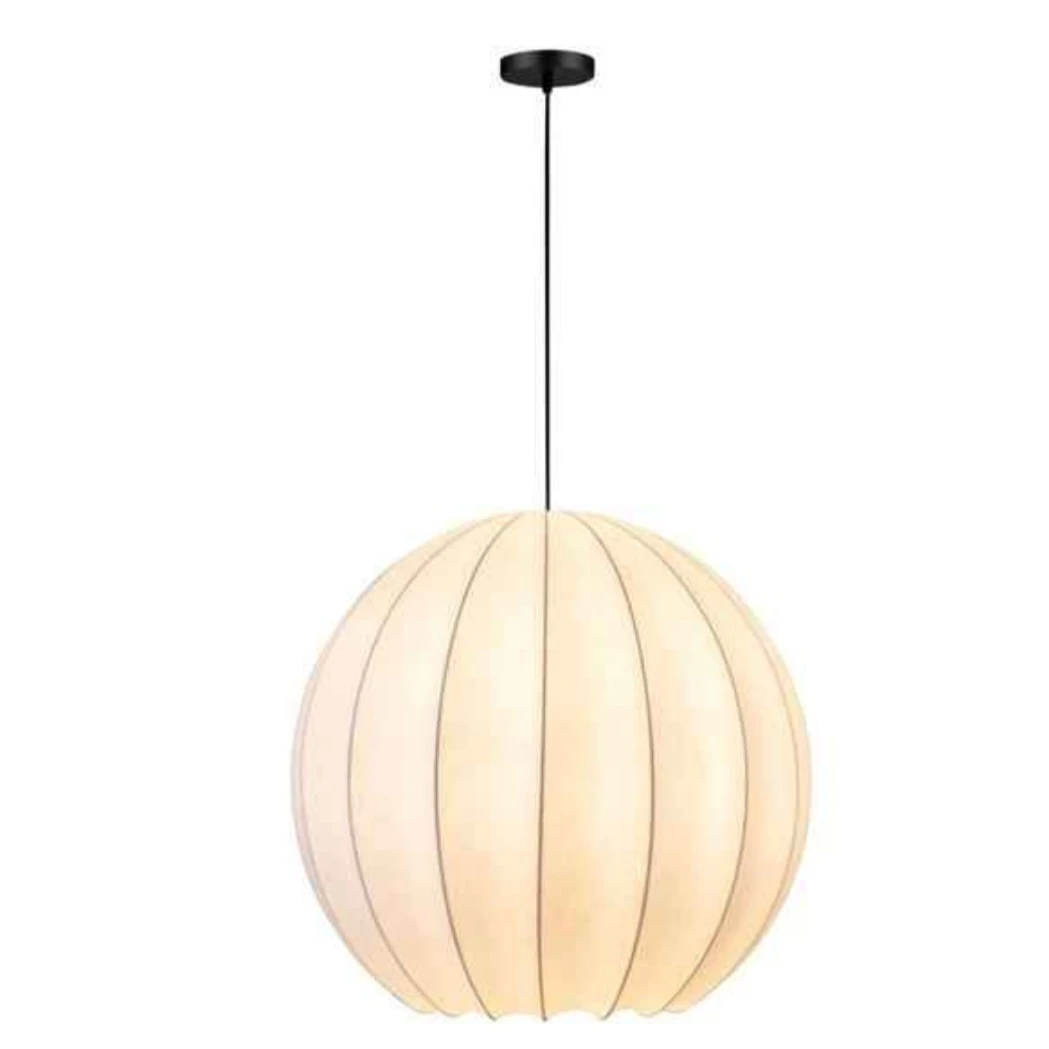 Brand New Moe's "Illume" White Silk Pendant Light (28" Diameter) - photo 4