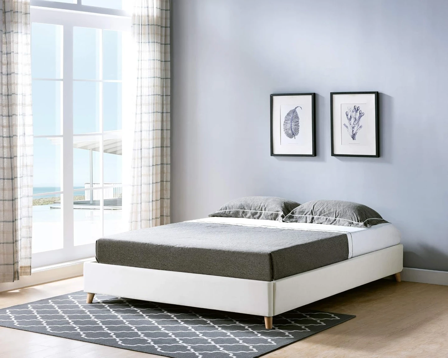 Furniture of America 12" Queen Upholstered Platform Bed - photo 3