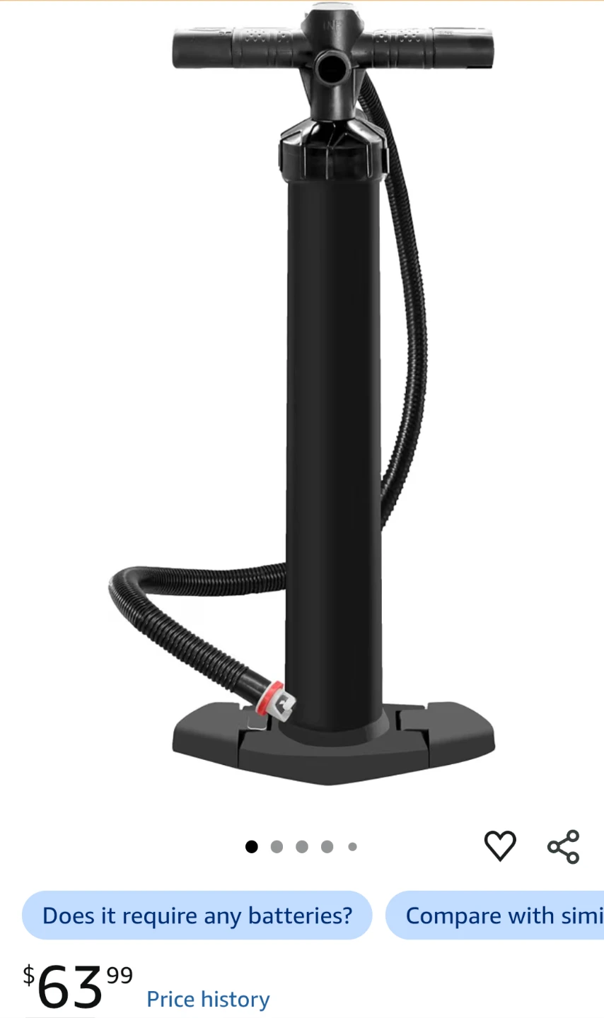 Manual High Pressure Air Hand Pump paddler board - photo 4