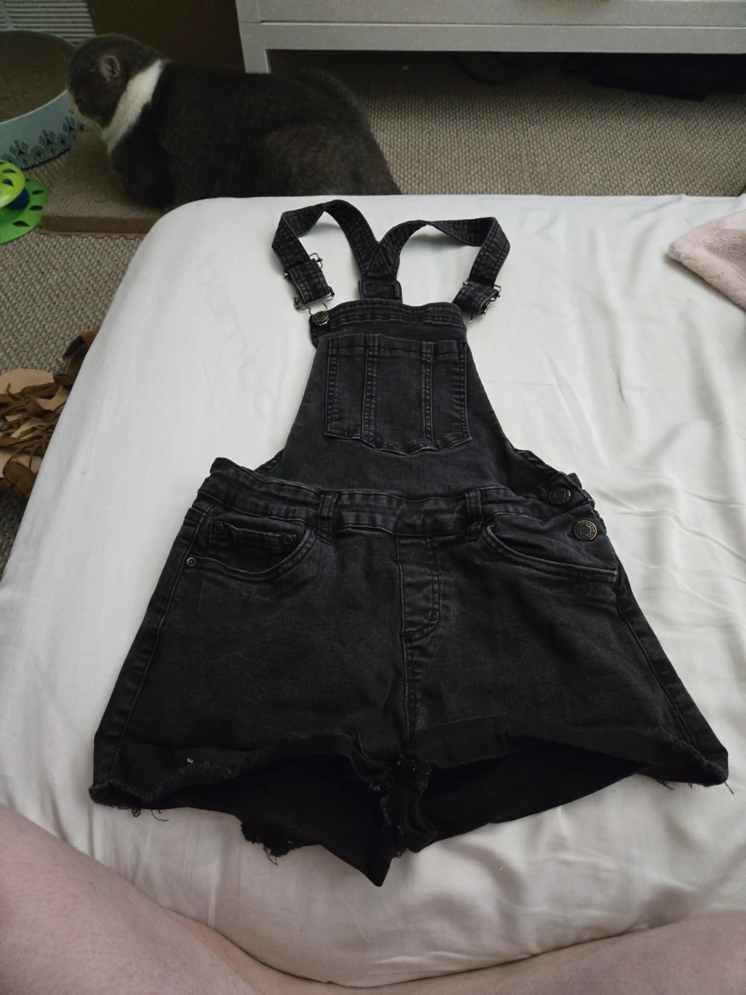 Denim Short Overalls  extra small