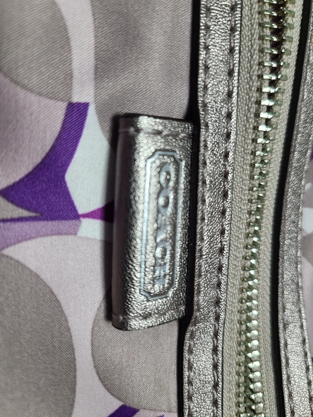 Coach Shoulder Bag - Purple Floral Pattern - photo 5