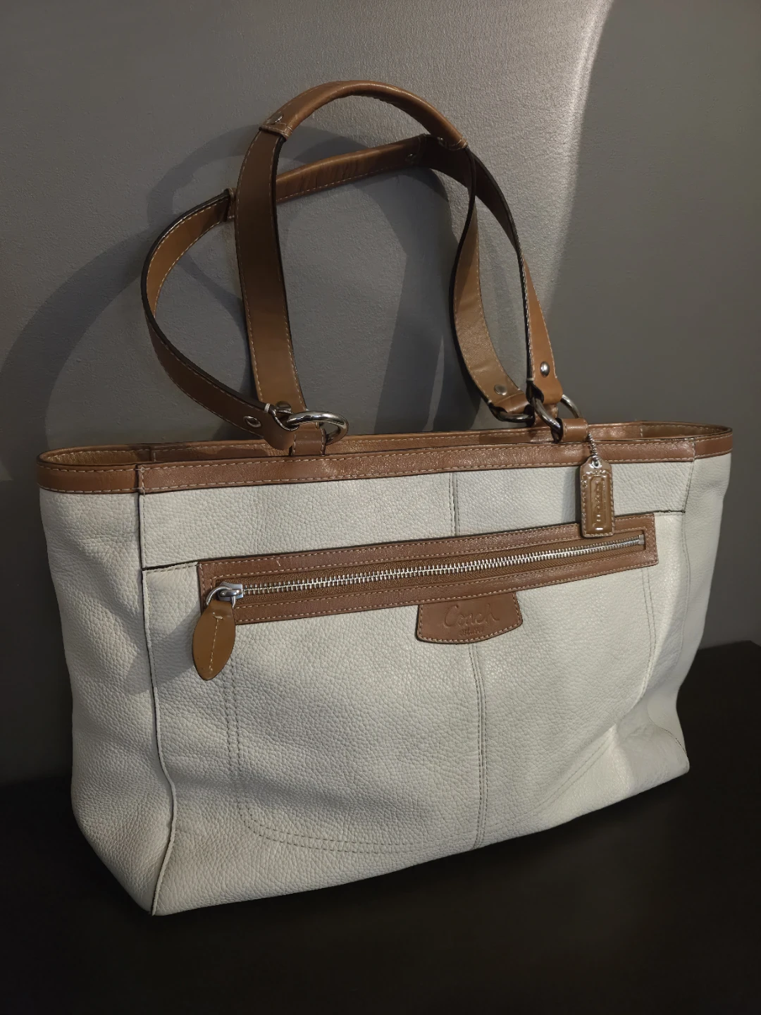 Rare Coach Y2K Leather Tote Bag