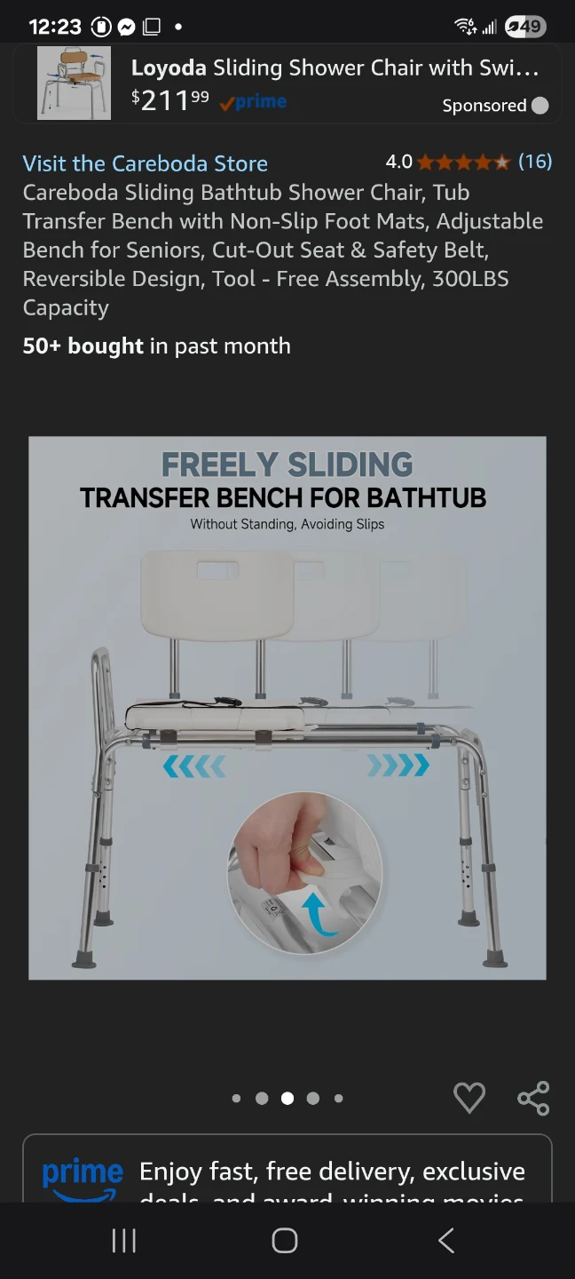 sliding Bath transfer bench brand new - photo 4