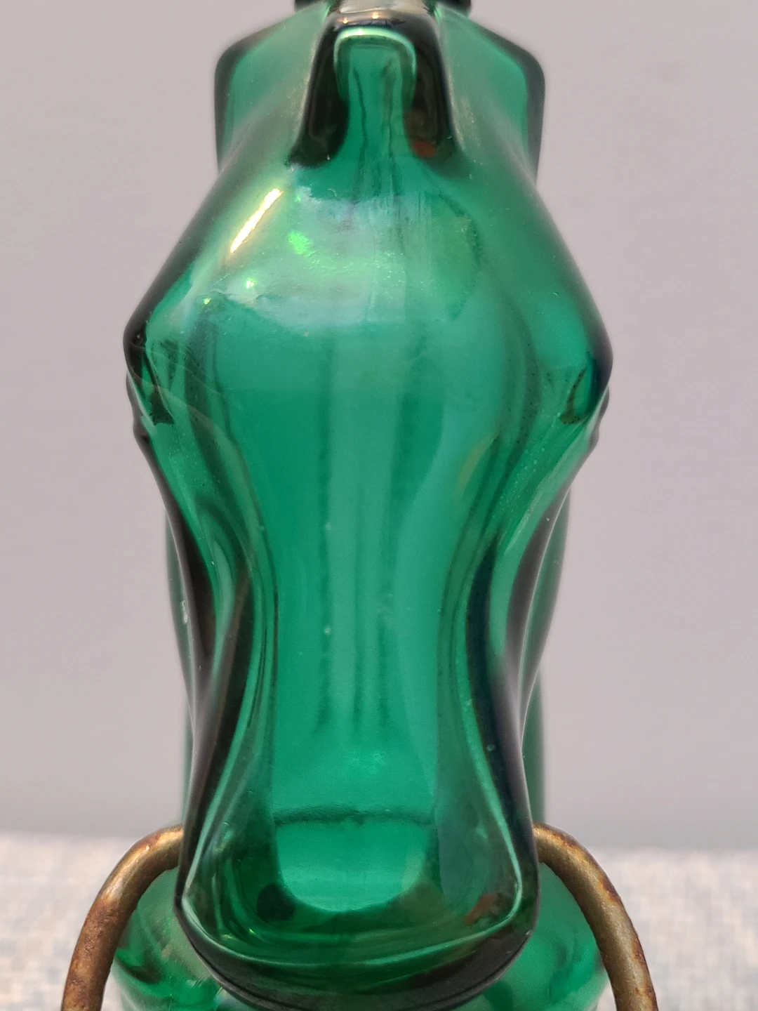Vintage Avon Green Glass Horse Head - photo 4