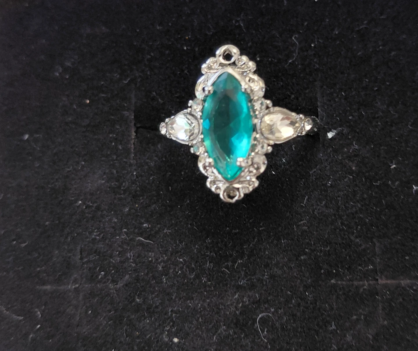 Vintage Marquise Cut Gemstone Ring