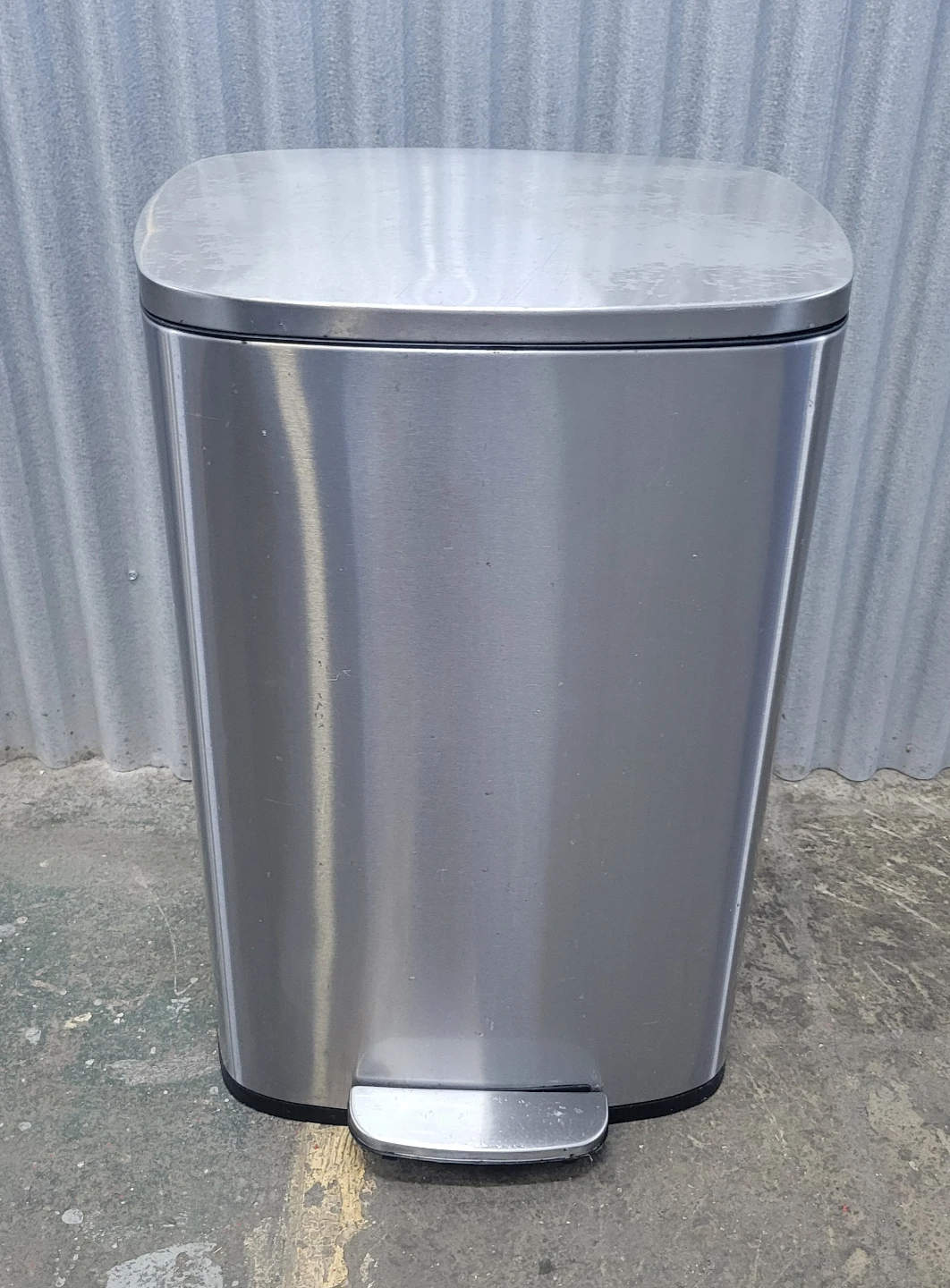 Big Stainless Steel Step Trash Can