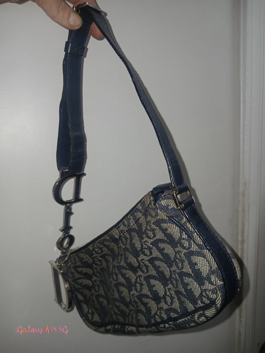 Dior Oblique Saddle Bag Mini Blue - photo 3
