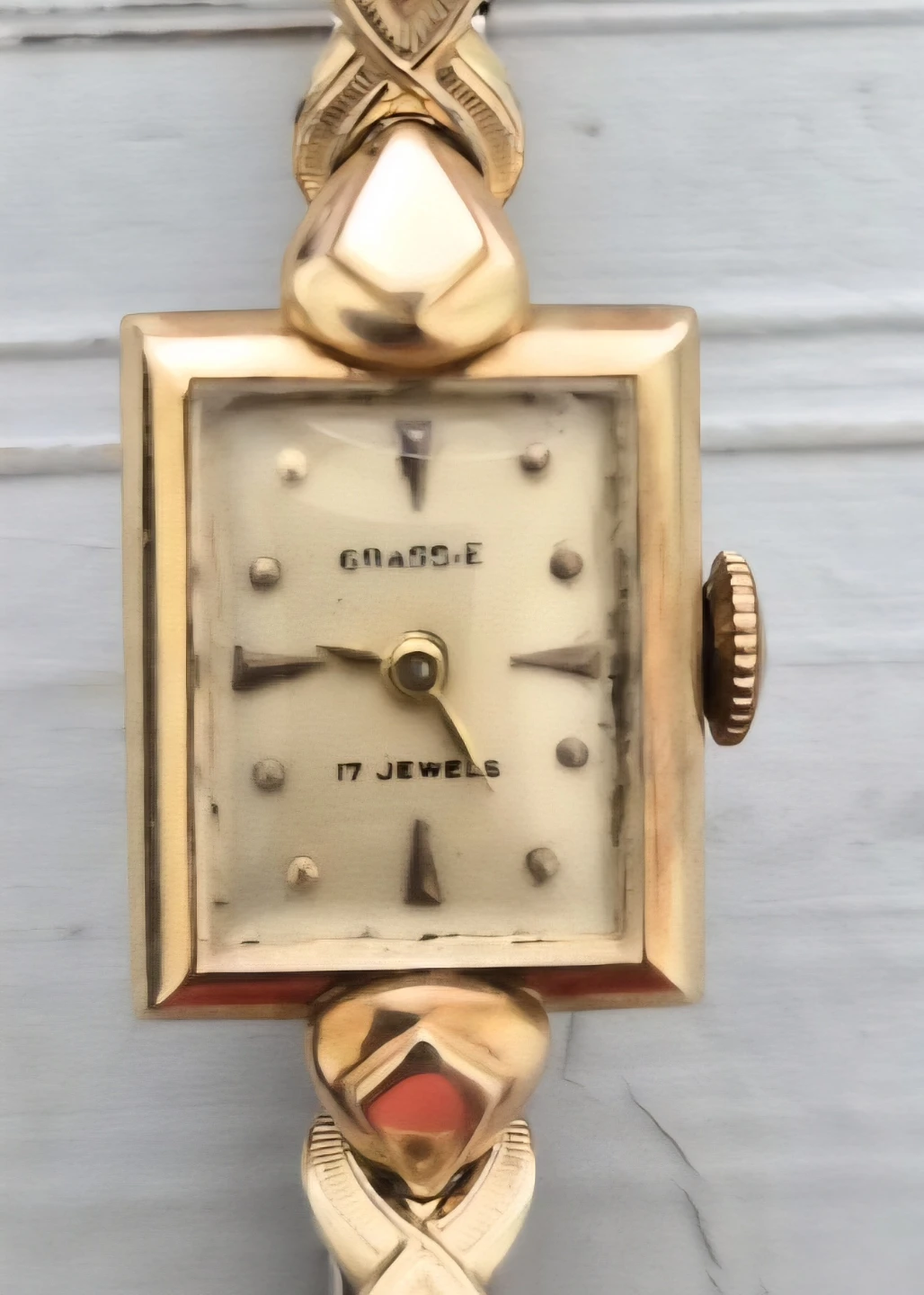 Vintage 1930's Grassie  woman's watch. 14k solud gold.