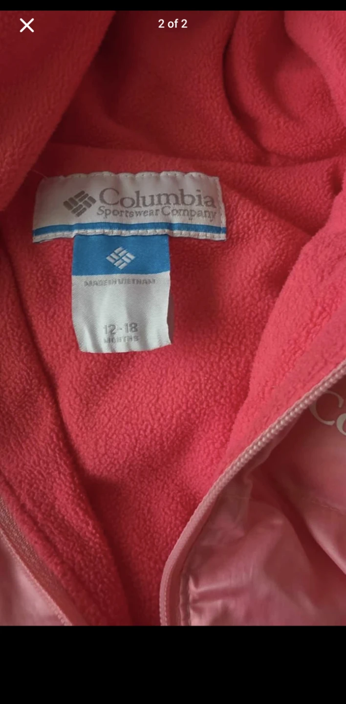 Columbia Pink Puffer Snowsuit - 12-18 Months - photo 2