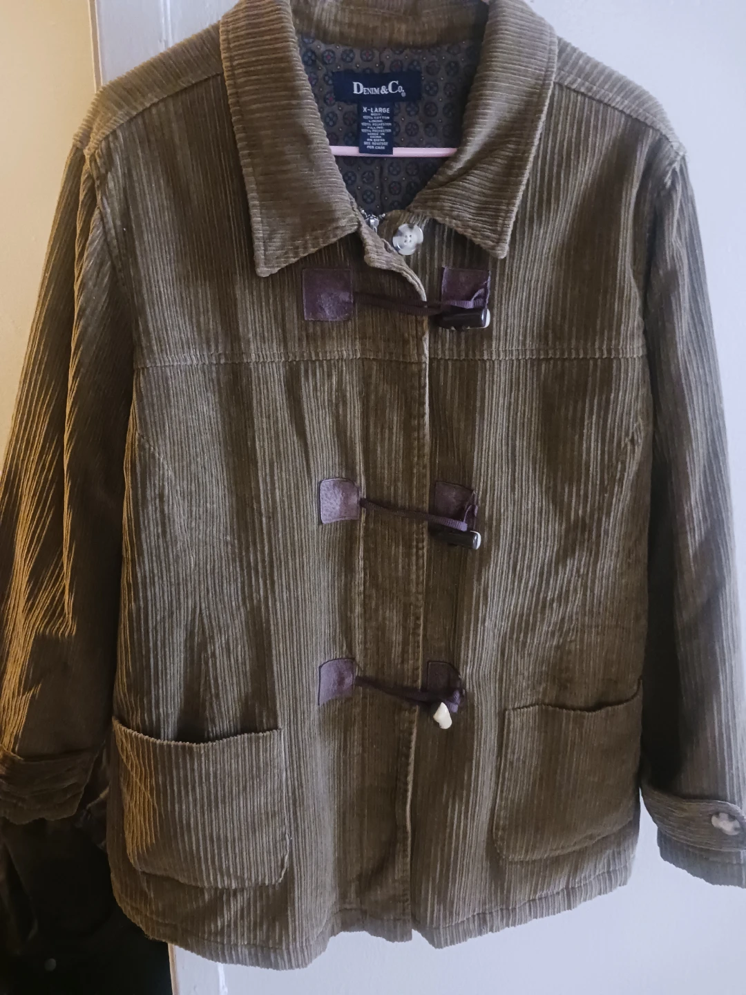 DENN & CO. Corduroy Duffle Toggle Jacket - photo 2