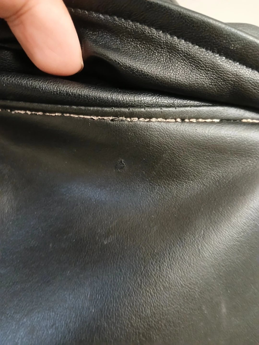 Men's Genuine Leather Valentino retro 80s style varsity jacket - photo 4