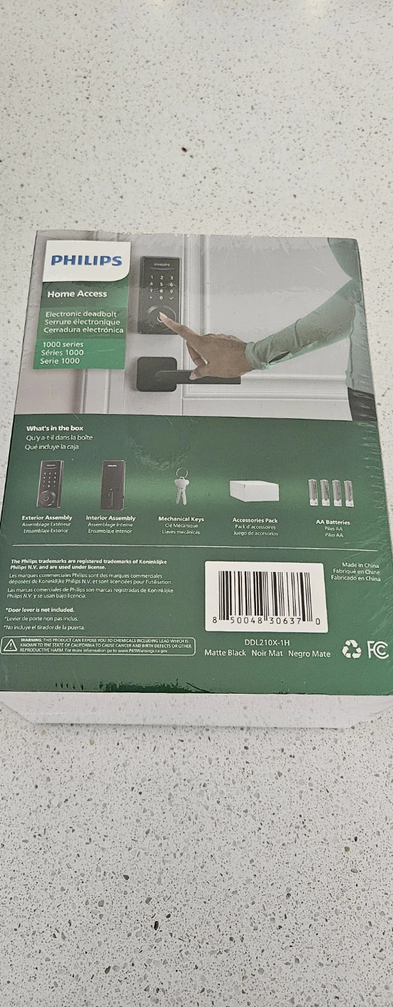 Philips Home Access Electronic Deadbolt 1000 Series - photo 2