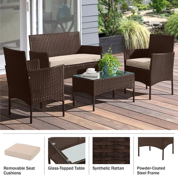 NEW In Box 4Pc Patio Set (fit to car)