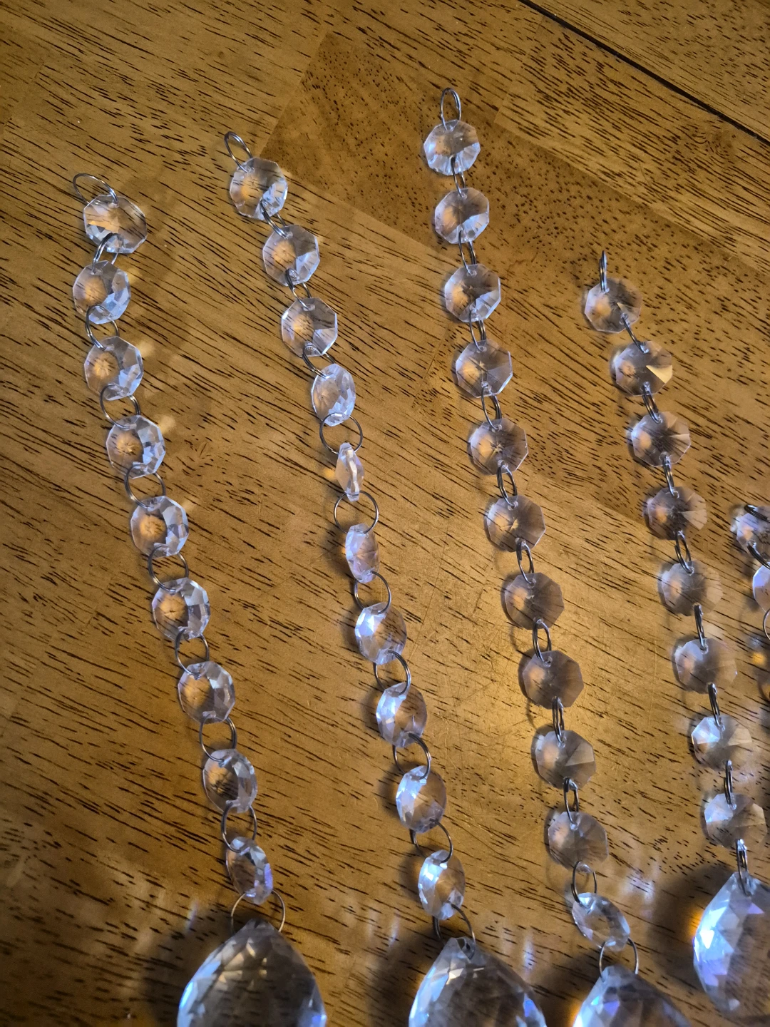 Misc. Lot of 5... 1 1/2" Crystal Glass Pendants - photo 4