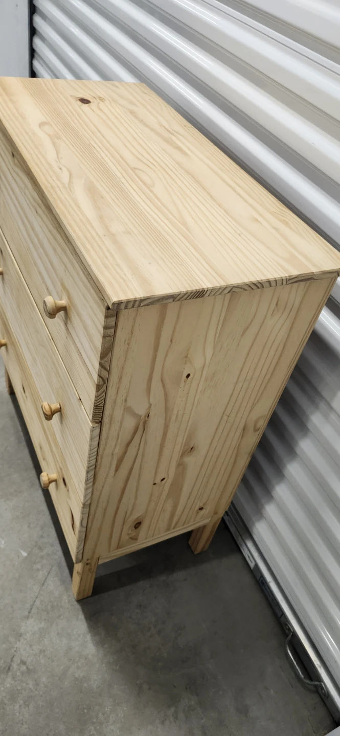 Ikea  Pine 3-Drawer Chest - photo 4