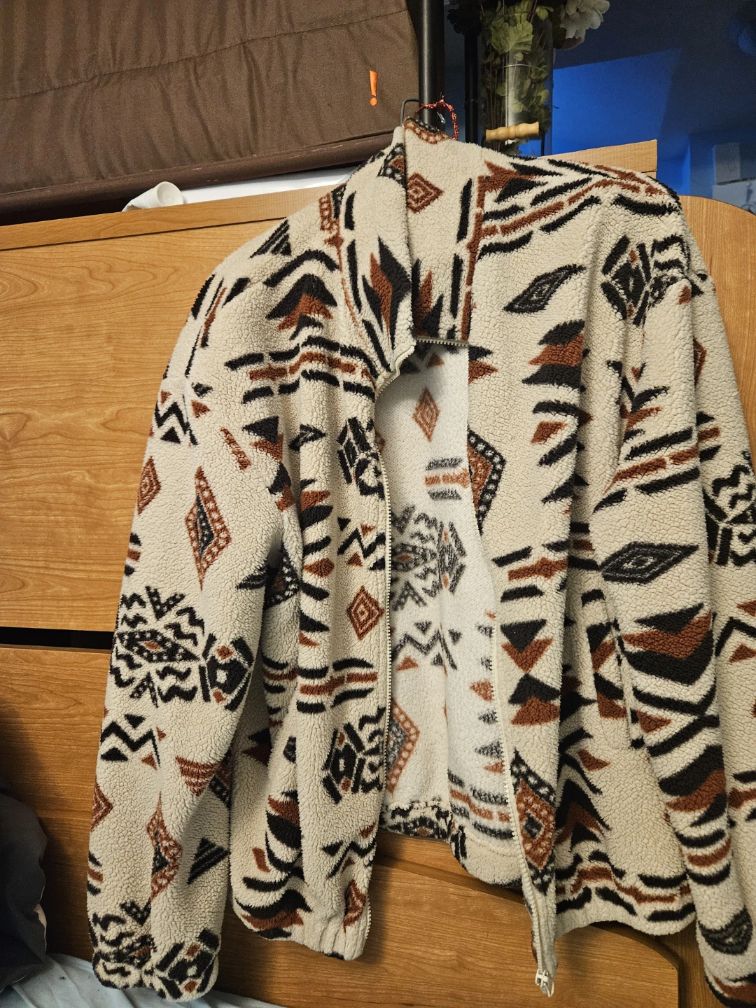 Tribal Print Fleece Jacket
