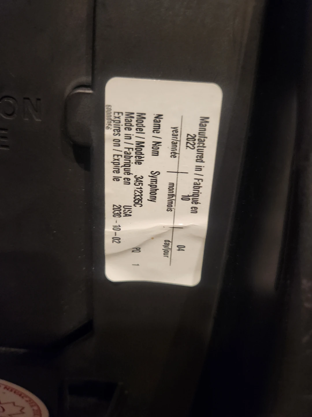 Evenflo Symphony Car Seat - photo 3