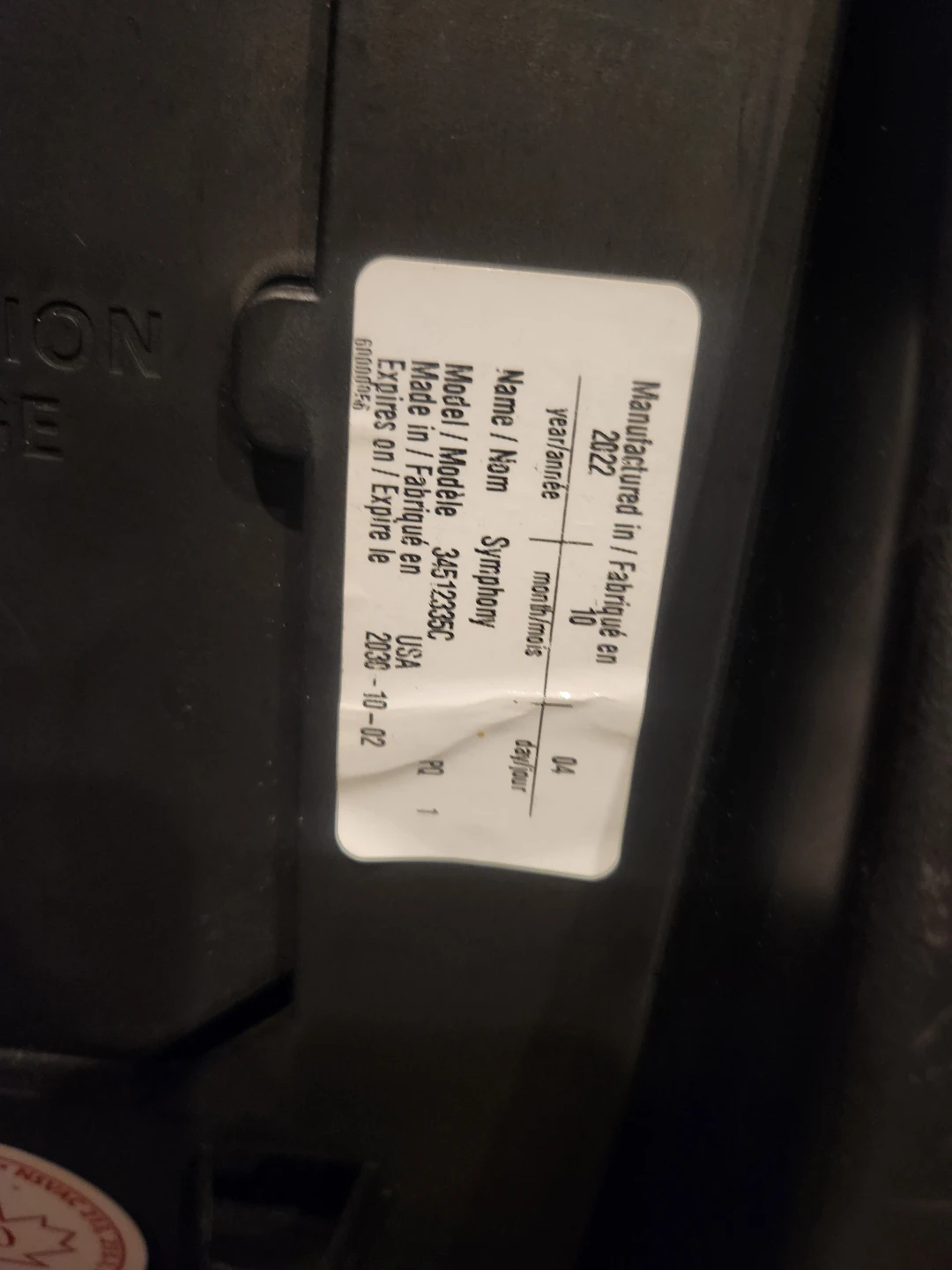 Evenflo Symphony Car Seat - photo 4