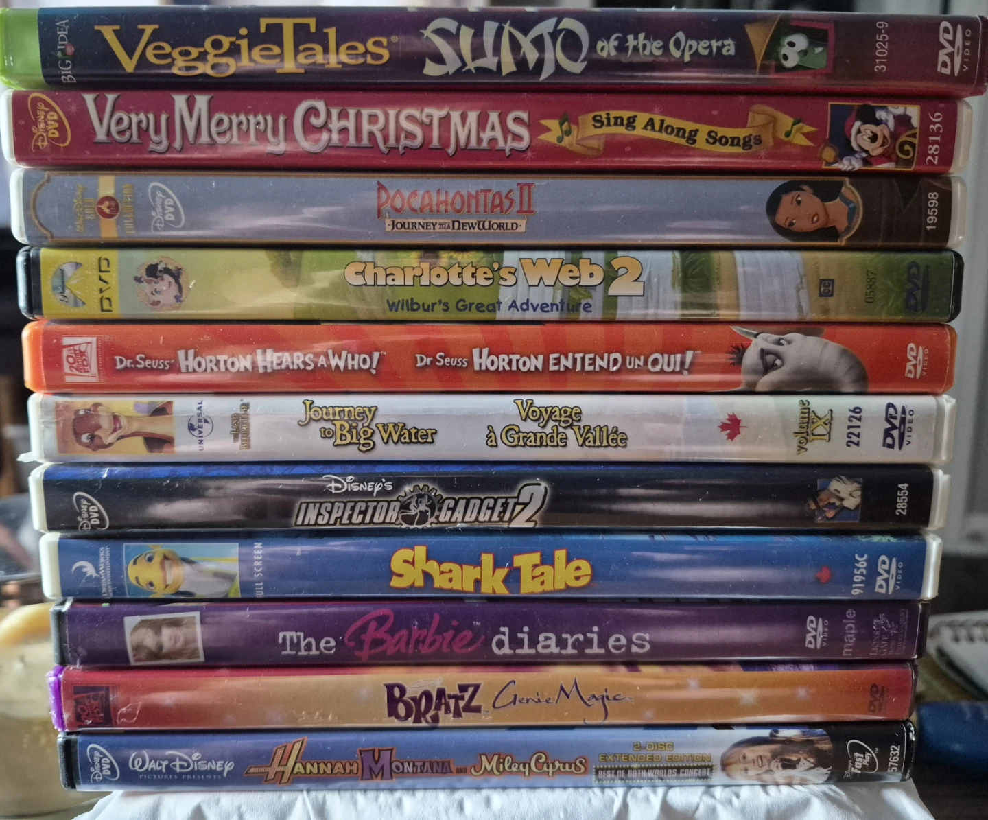 11 Disney's DVD's