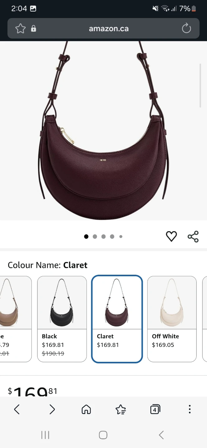 JW Pei Bag - Claret