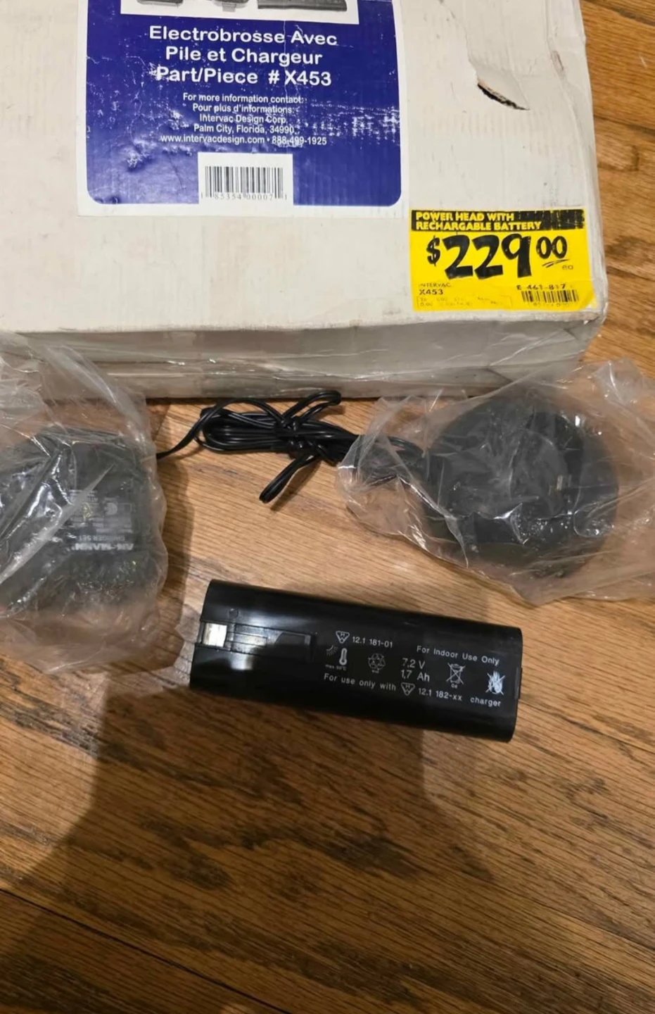 InterVac Power Head with Battery and Charger Part/Piece # X453 - photo 4
