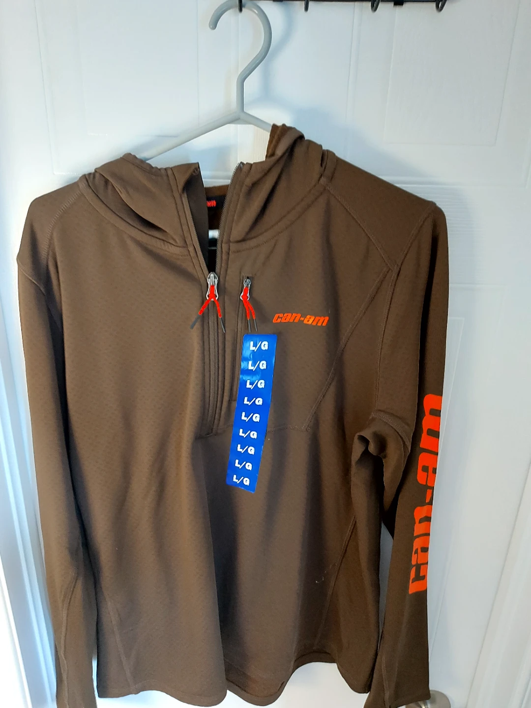 Can-Am Brown 1/4 Zip Hoodie - Size L