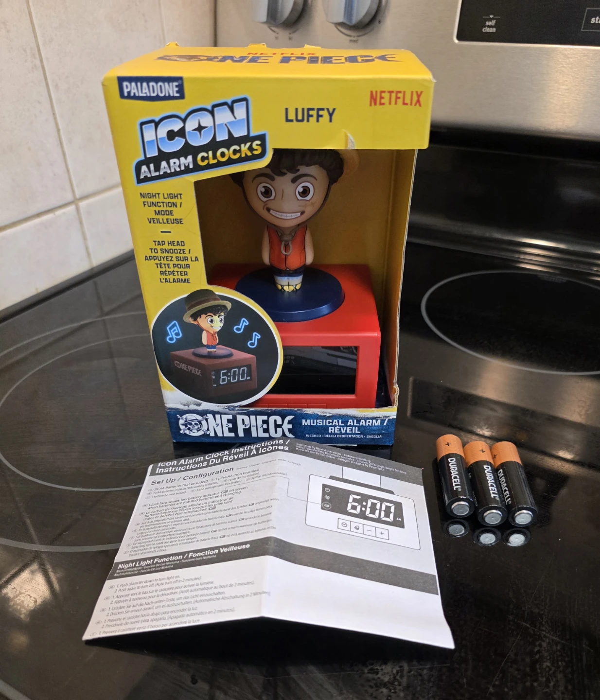 Paladone Netflix One Piece Luffy Icon Alarm Clock