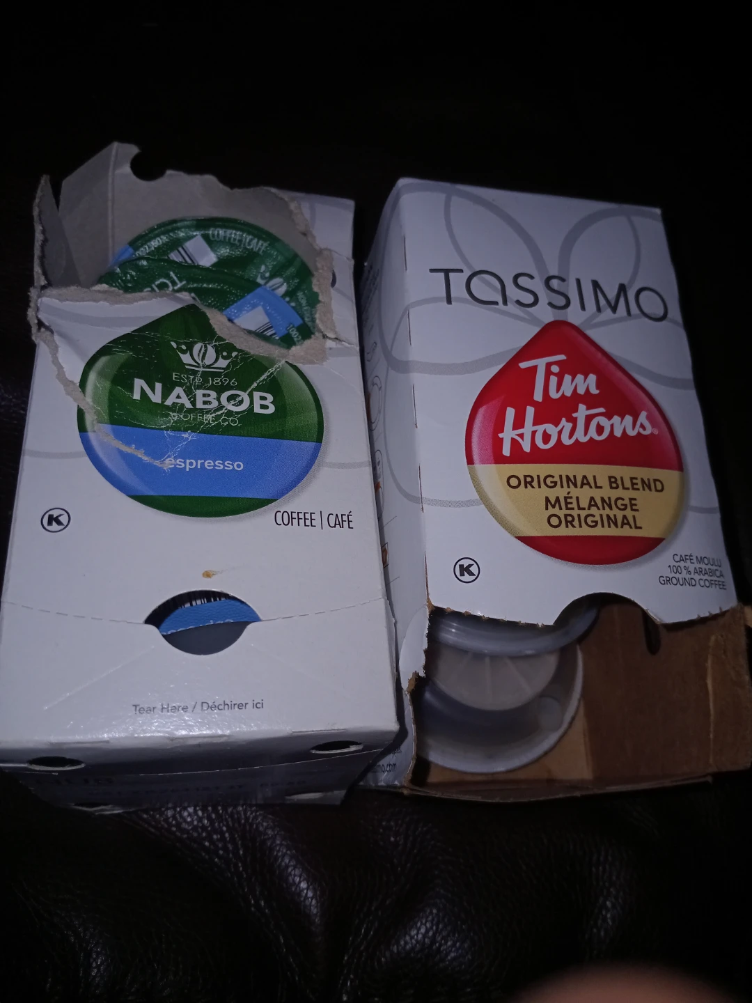 Tassimo Nabob Espresso & Tim Hortons Original Blend Coffee Pods
