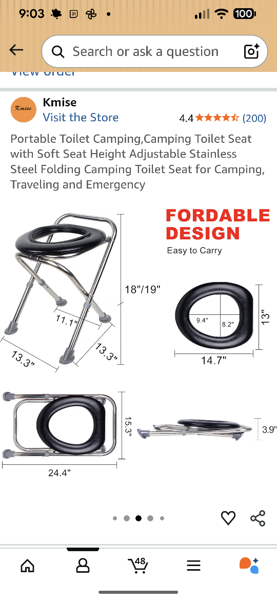 Portable Camping Toilet Seat - photo 3