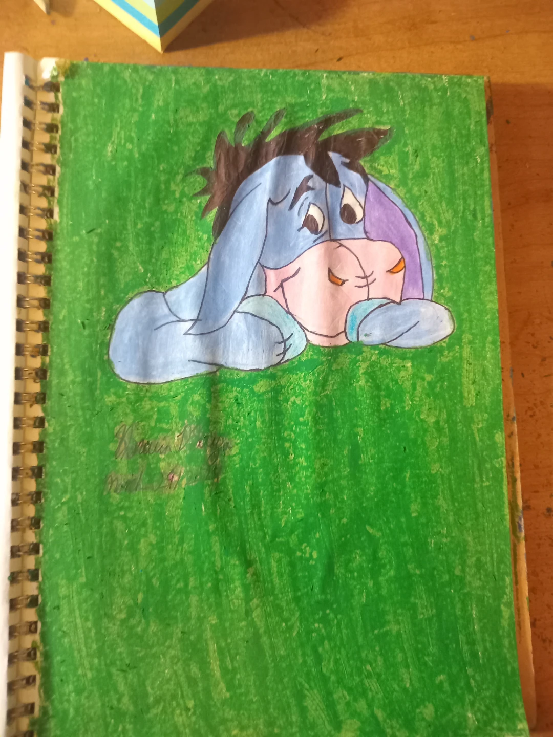 GREEN BACKGROUND WINNIE THE POOH CHARACTER - photo 5