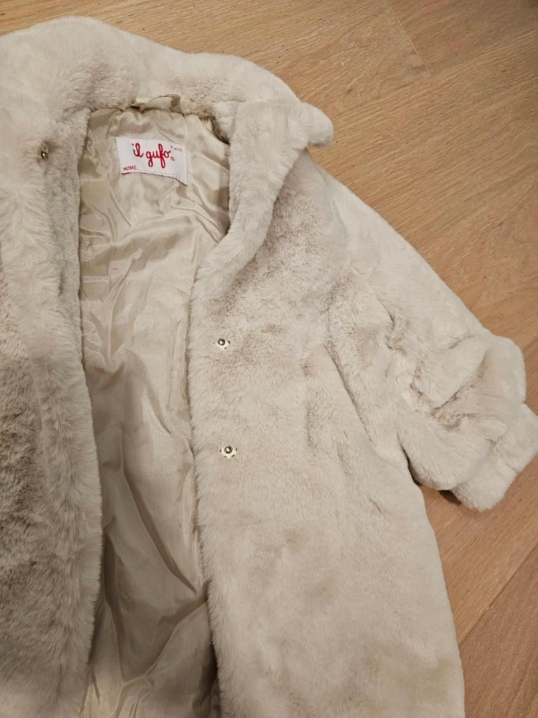 Il Gufo Faux Fur Coat - Cream - 4 Years - photo 2