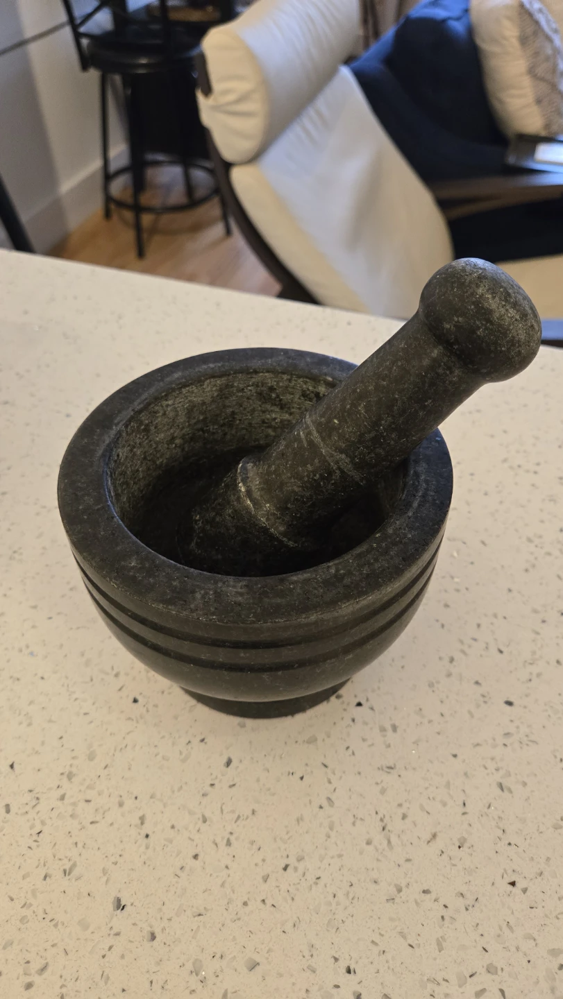 Stone Mortar and Pestle Set