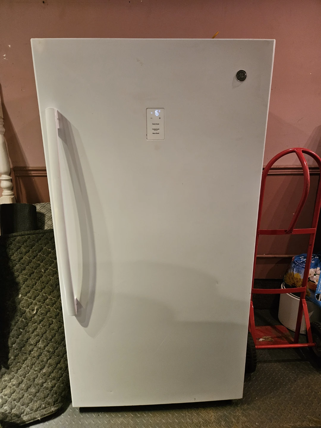 GE 17.3 cu. Ft. Upright Freezer - installed new evaporator fan