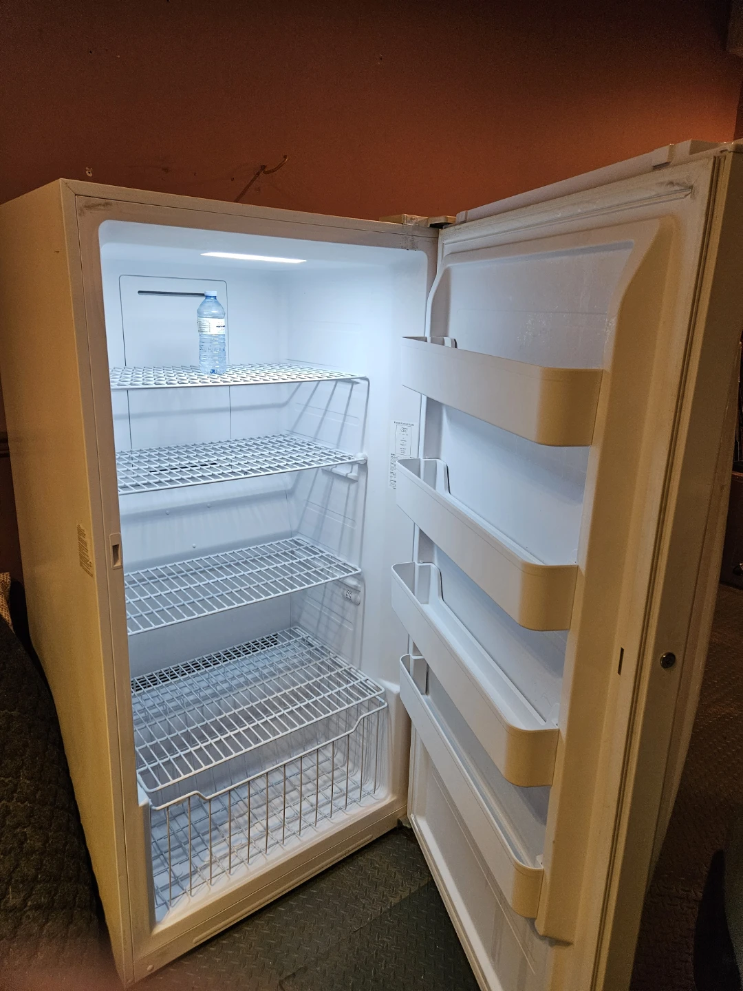 GE 17.3 cu. Ft. Upright Freezer - installed new evaporator fan - photo 2