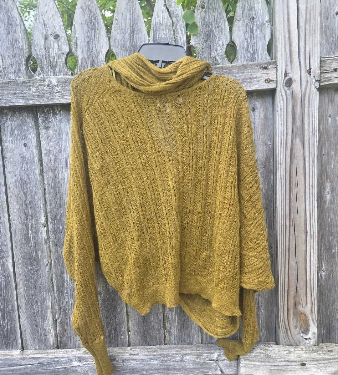 Jennifer Lopez Women's Draped Cardigan Sweater XS Mustard Yellow - photo 4