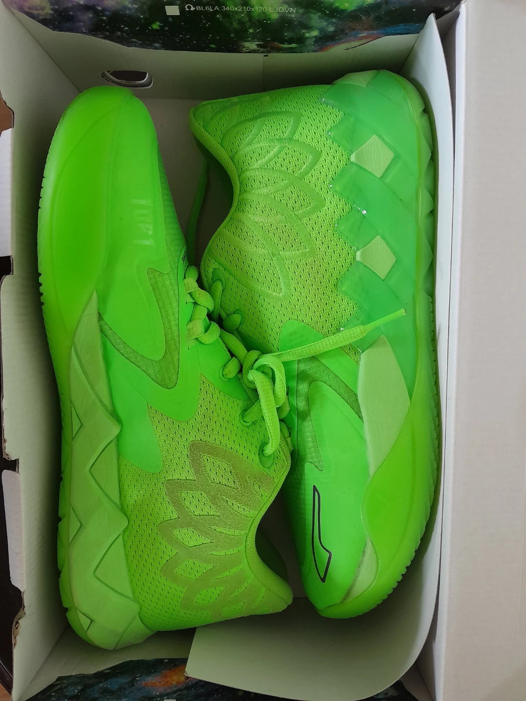 Puma MB.01 Low "Not From Here" Neon Green Basketball Shoes