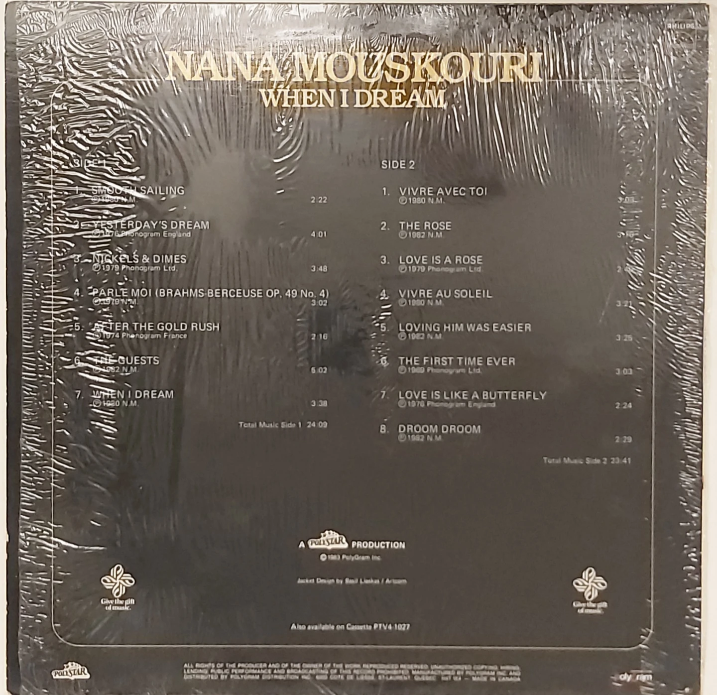 Nana Mouskouri - When I Dream Vinyl Record - photo 2