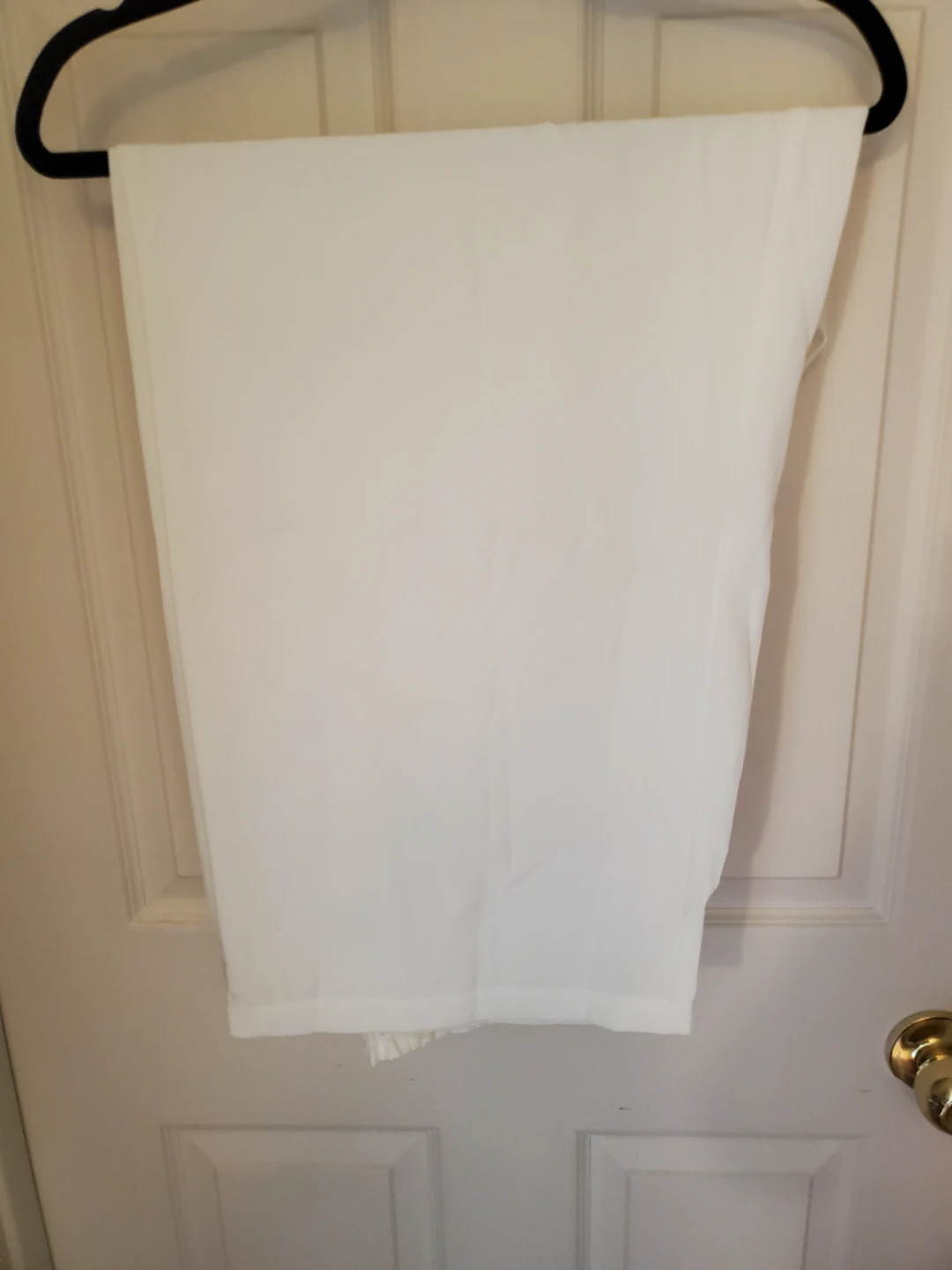 Plus Size White Smocked Waist Wide Leg Pants - photo 5