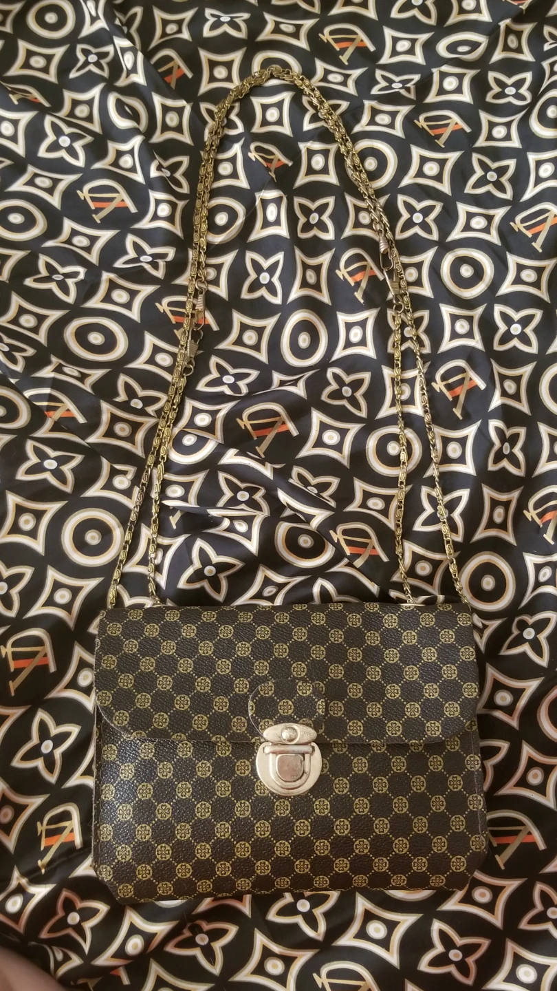 Brown Geometric Mini Crossbody Bag - photo 2