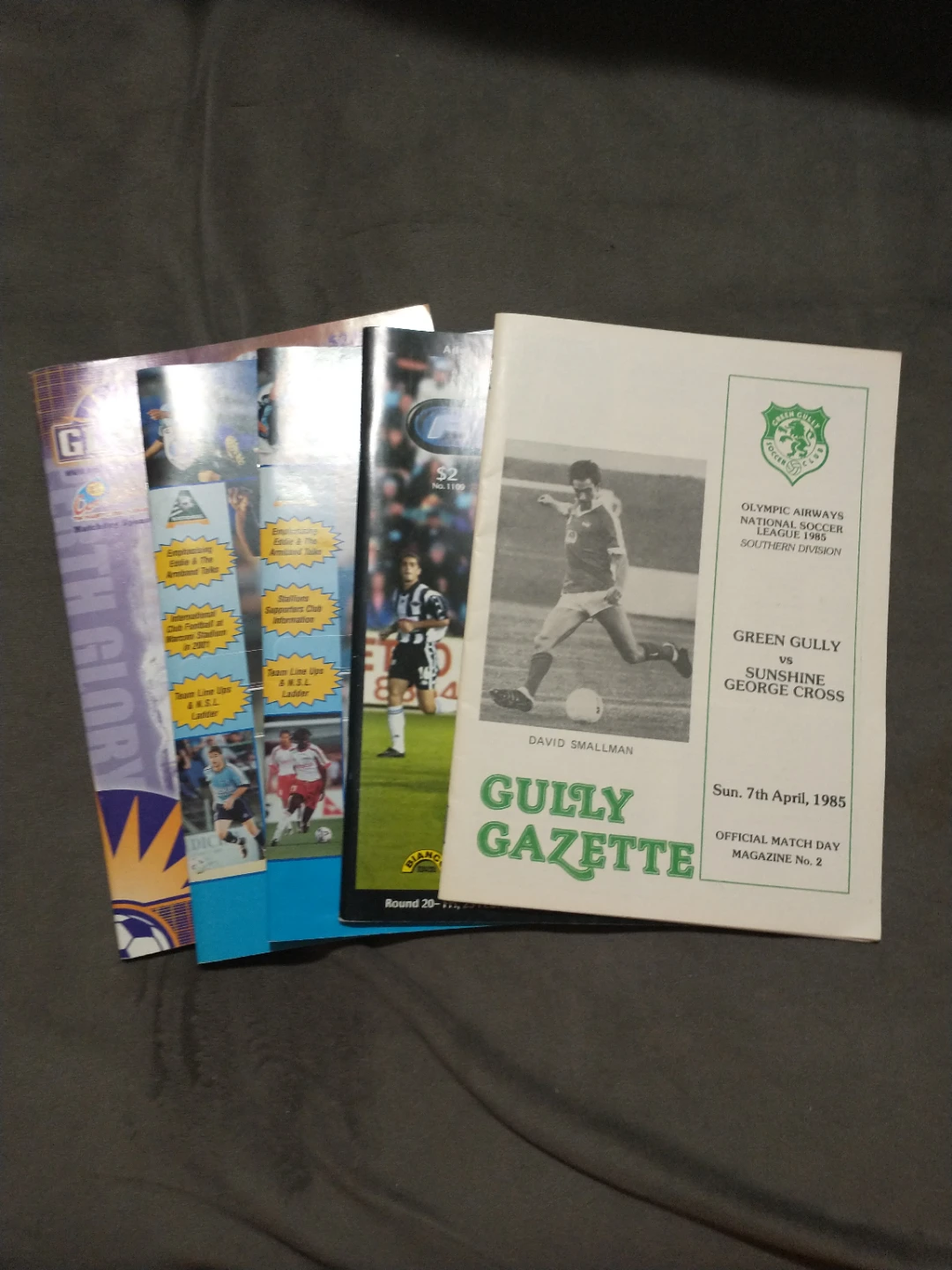 Five Australian pro football/soccer programs