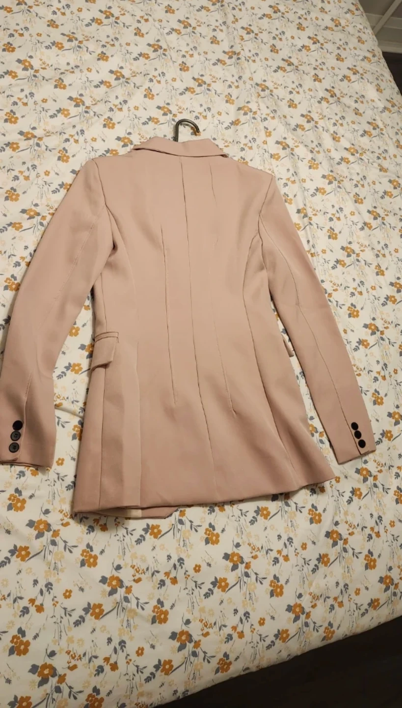 Pink Double-Breasted Blazer - photo 2