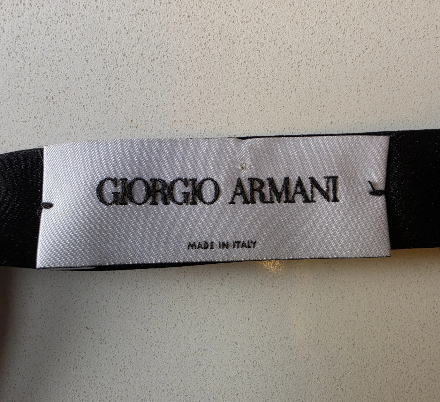 Giorgio Armani Black Silk Bow Tie - photo 2