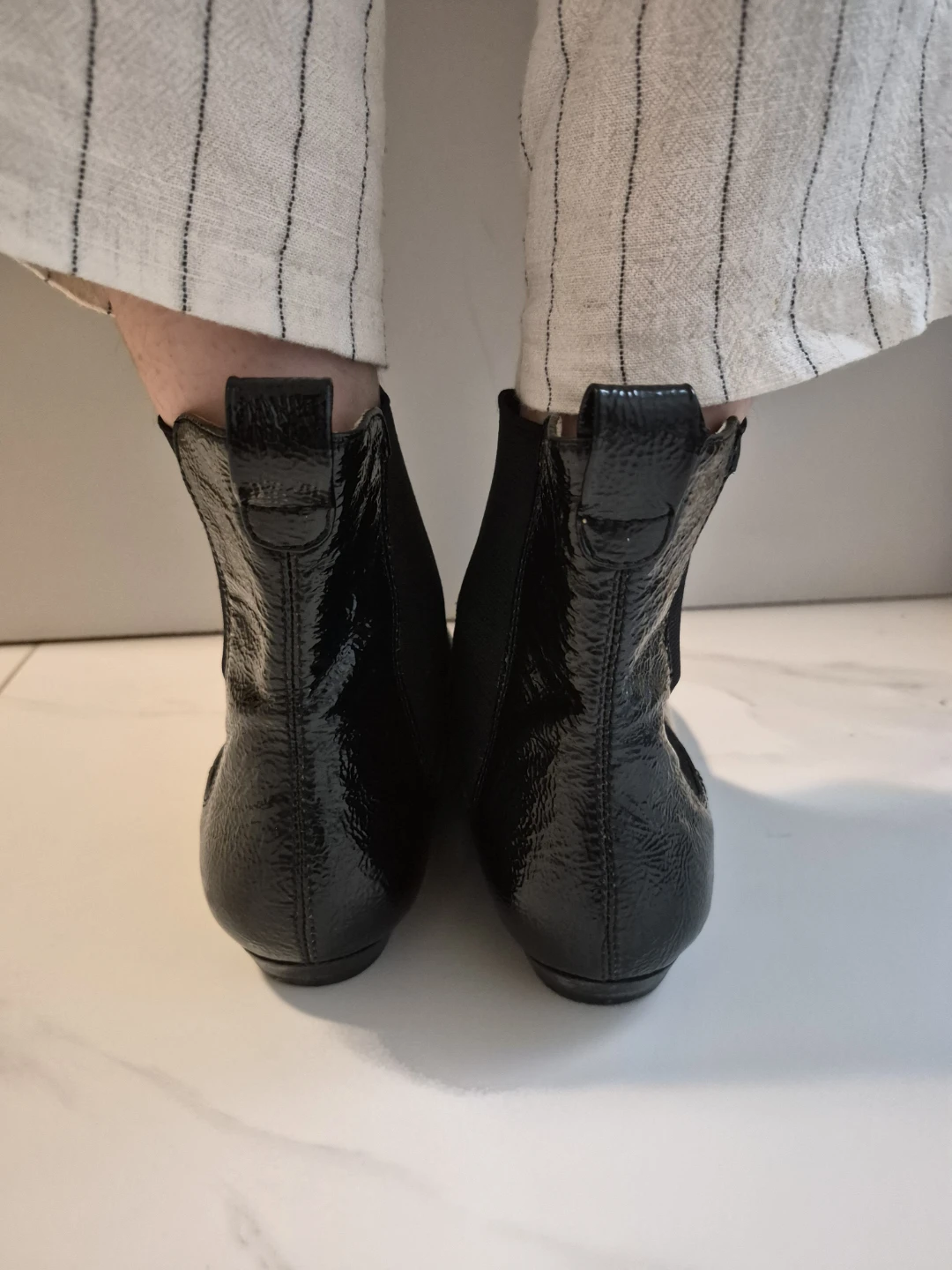 Black Patent Leather Michael Kors Chelsea Boots - photo 5