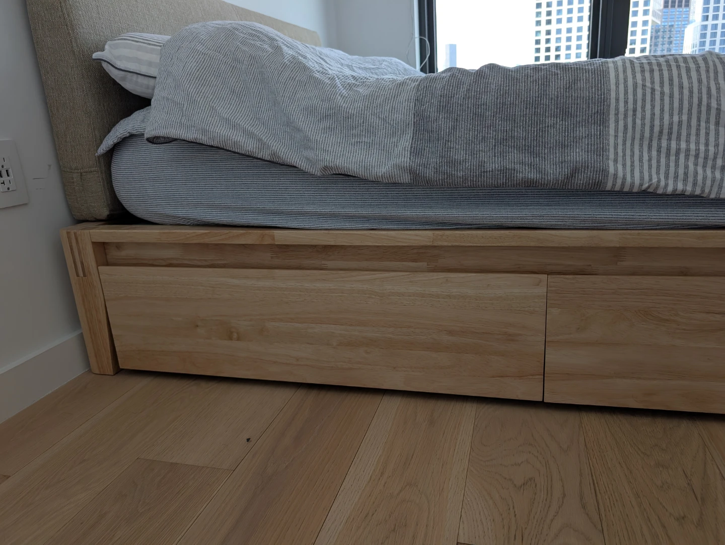 Thuma Wooden Bed Frame with Storage Drawers - photo 2