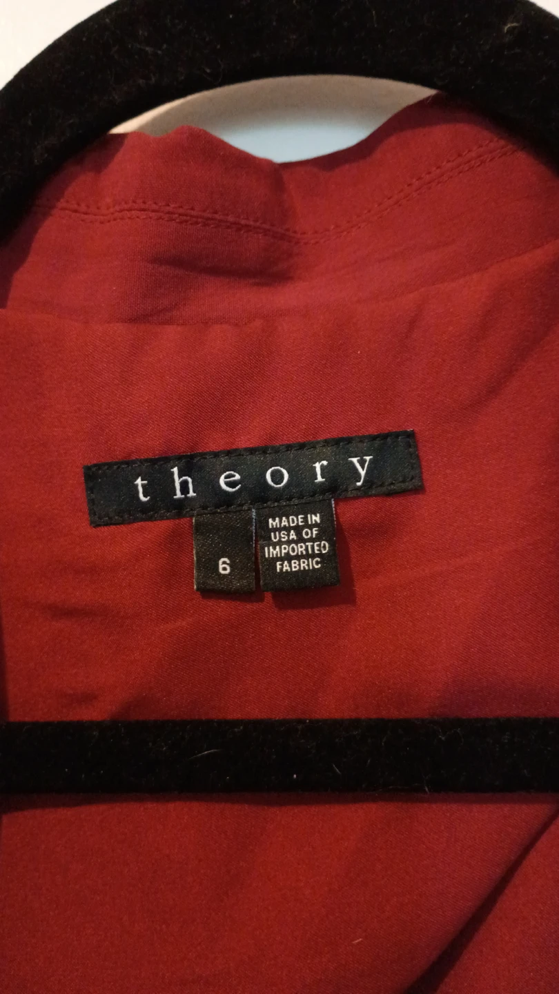 Theory Sleeveless Blazer Vest Red Size S - photo 2