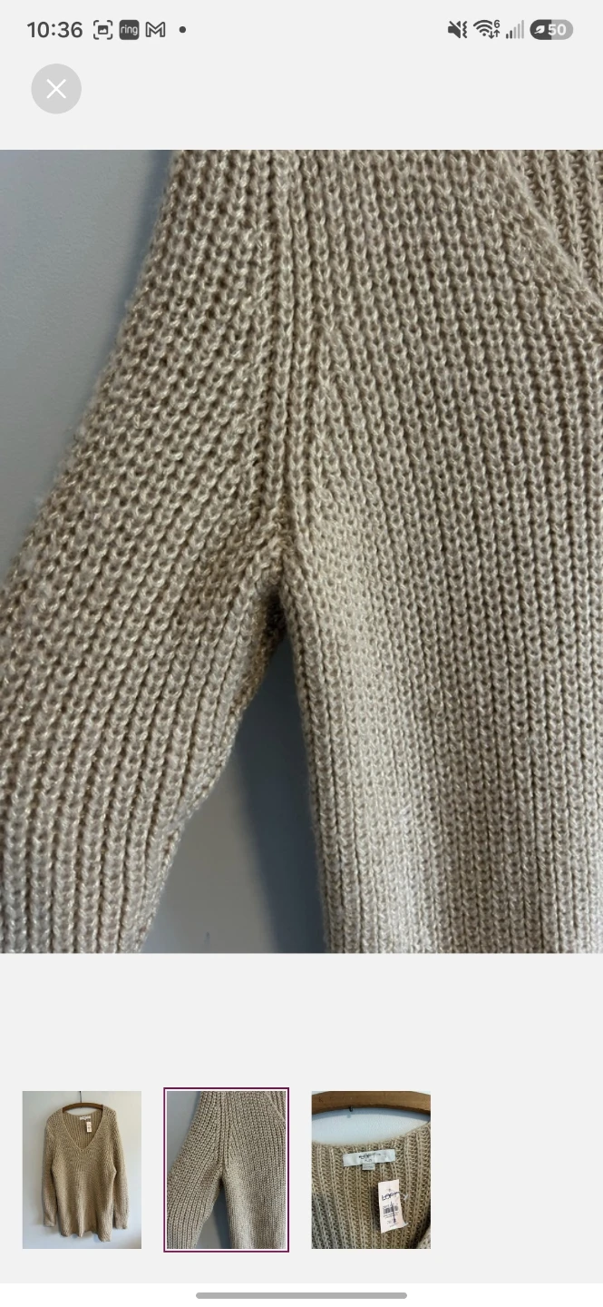 LOFT Knit V-Neck Sweater - photo 2