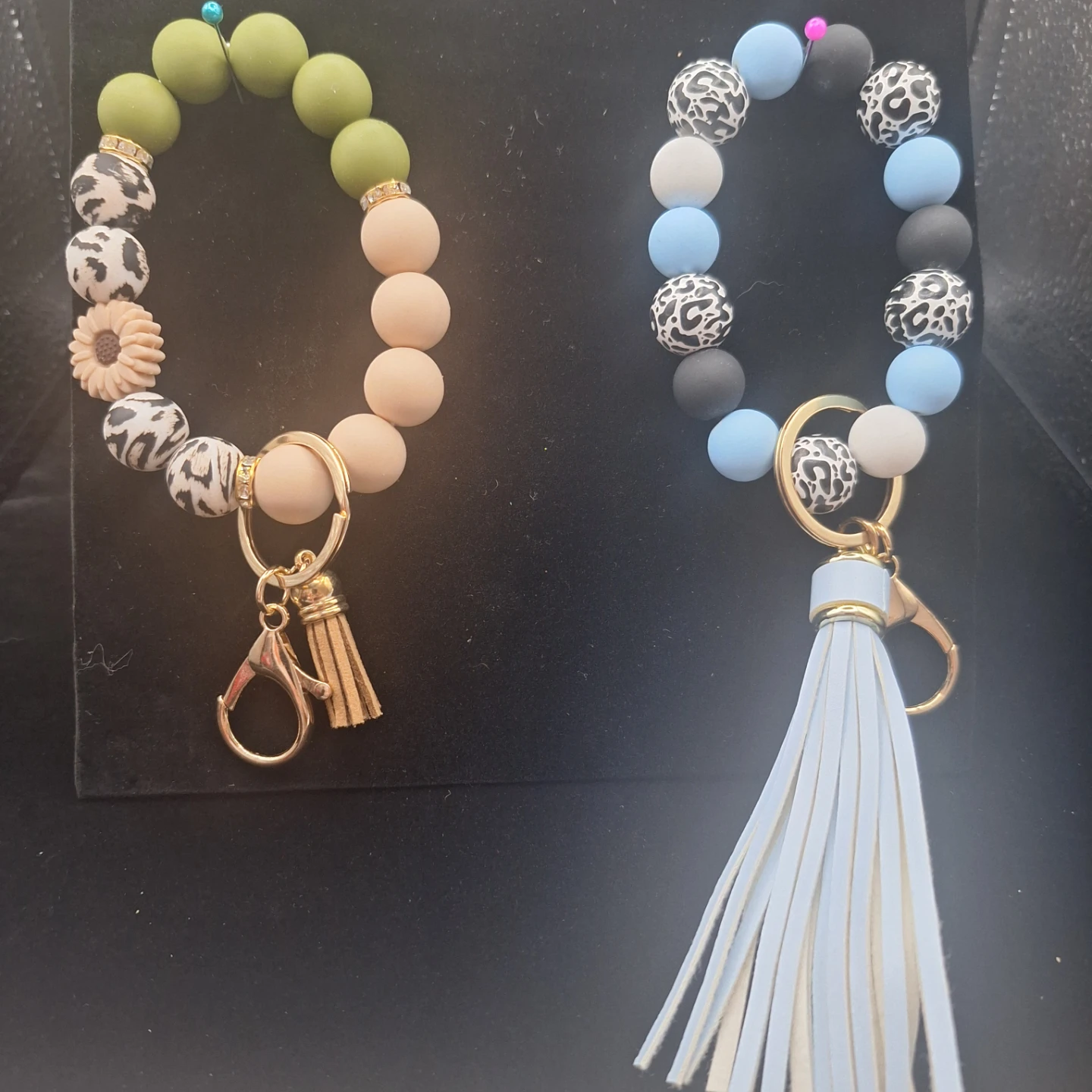 Beaded Keychain Bracelet with Tassel - photo 5