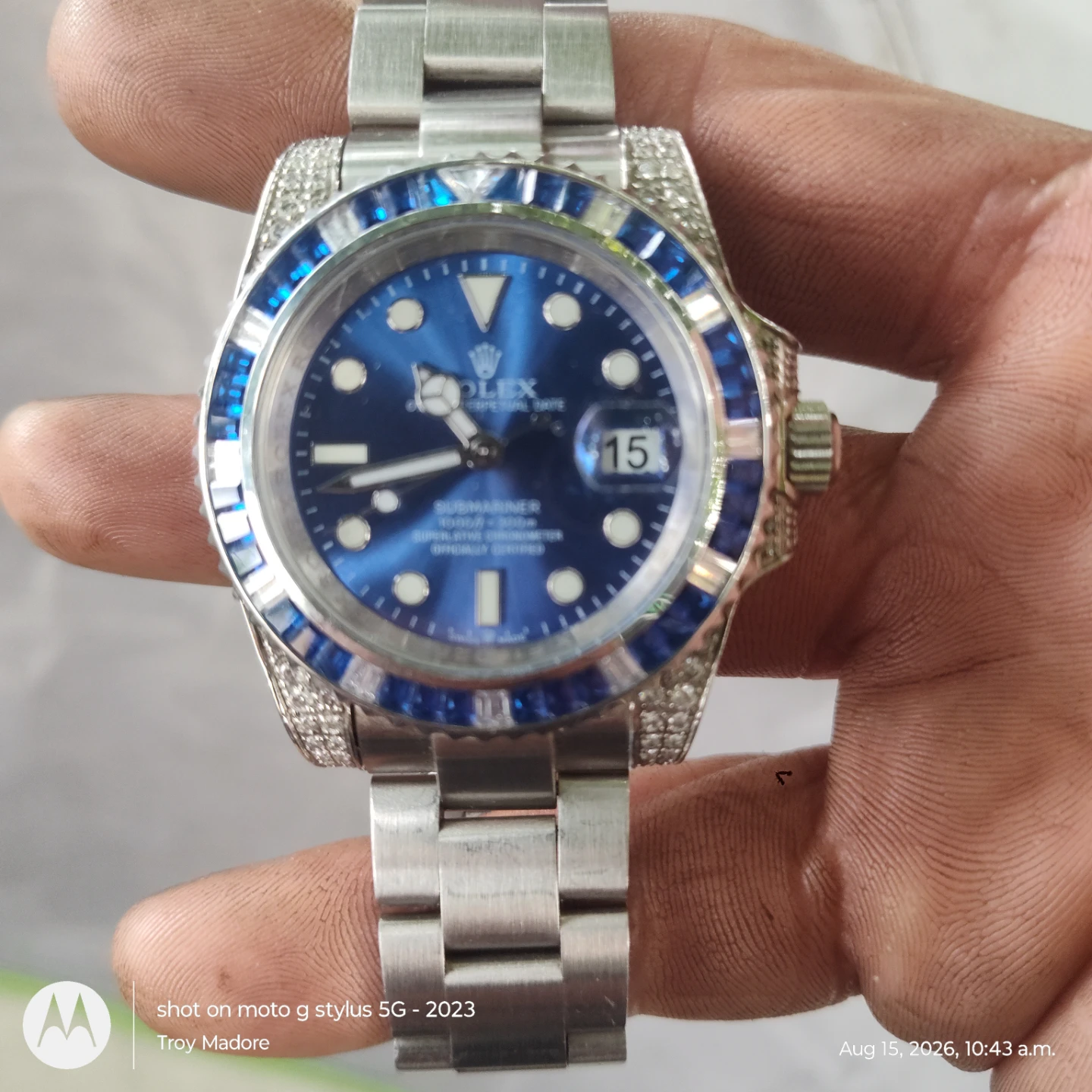 Aftermarket submariner Rolex watch