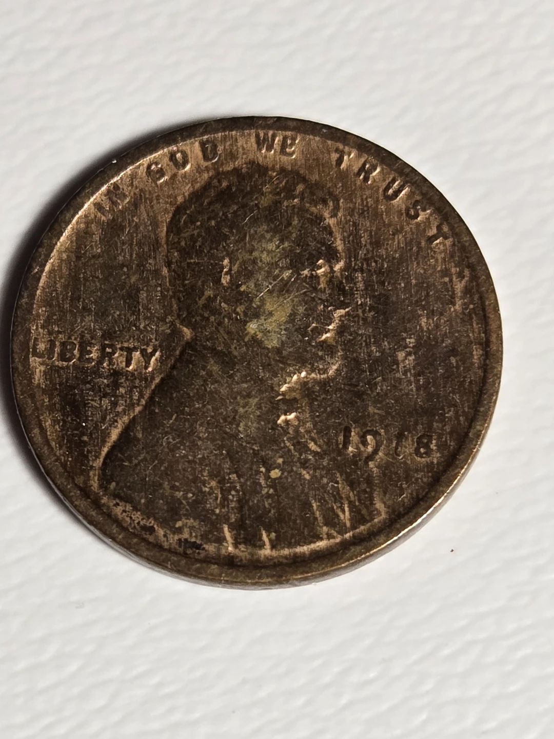 1918 Lincoln Wheat Penny - One Cent Coin - photo 5